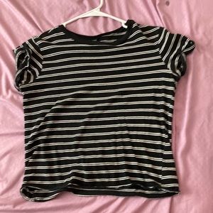 Black and white striped shirt
